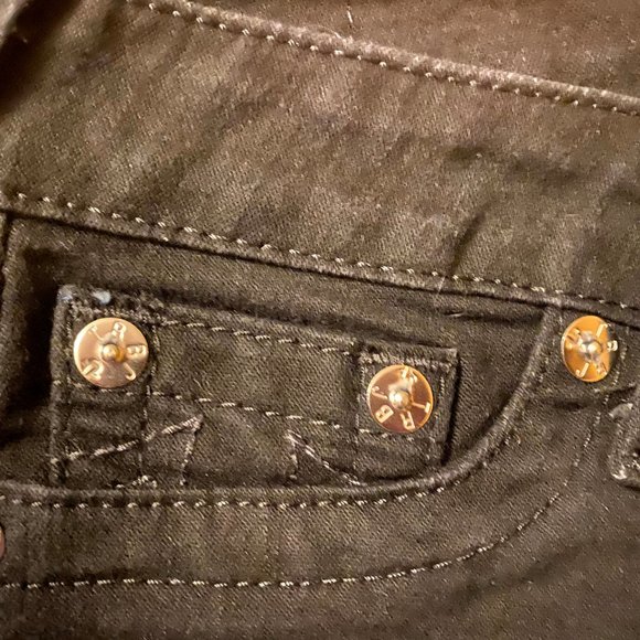 True Religion Basic Black Legging sz 28 - Picture 4 of 5